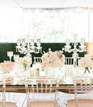 Crystal Candelabra
Photography: Jenny Quicksall Photography
Read More:
http://www.insideweddings.com/weddings/romantic-wedding-with-blush-and-ivory-decor-in-malibu-california/1146/ calamigos ranch tented wedding reception, crystal candelabra and clear chiavari chairs, blush floral