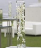 Orchid Water Vase
Photography: Dalal Photography
Read More:
http://www.insideweddings.com/weddings/turquoise-oceanfront-wedding-at-the-montage-laguna-beach/243/ orchid plant submerged in water in tall glass vase