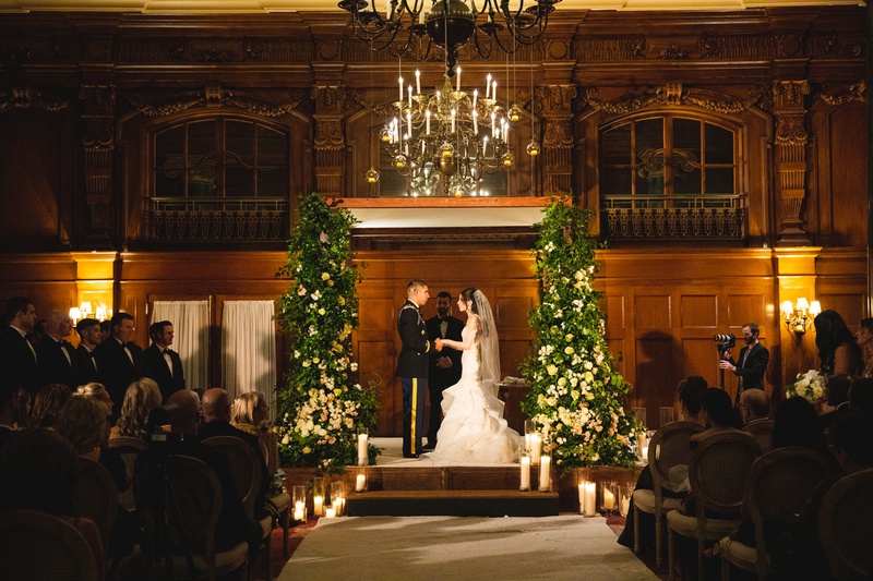 Intercultural Ballroom Ceremony in DC
Photography: Mantas Kubilinskas Photography
Read More:
http://www.insideweddings.com/weddings/sophisticated-ceremony-ballroom-reception-in-washington-dc/1296/ wedding ceremony wood panel ballroom chuppah greenery white flowers candle chandelier aisle runner