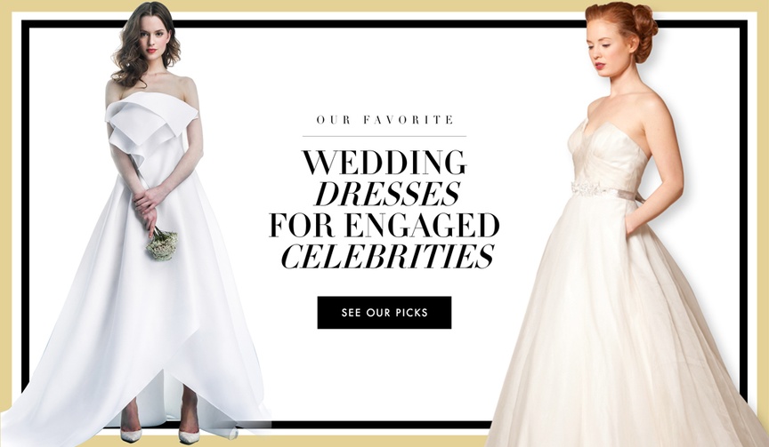 Celebrity Bridal Gowns
Article: The Bridal Gowns We'd Choose for 6 Engaged Celebrities
Photography: Courtesy of Angel Sanchez and Ivy %26 Aster
Read More:
http://www.insideweddings.com/news/celebrity-style/the-bridal-gowns-wed-choose-for-6-engaged-celebrities/2042/ Bridal gowns for Sofia Vergara, Jennifer Aniston, and more