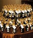 Champagne Bottle Favor Display
Photography: Michael Carr Photography
Read More:
http://www.insideweddings.com/weddings/colorado-inspired-garden-wedding-in-houston-texas/263/ Wedding favor display table with bottles of Champagne