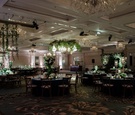 Reception with Green & White Décor
