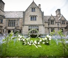 Wedding Ceremony on Lawn at Mansion