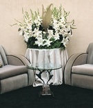 Reception Lounge Area
Photography: Lara Porzak Photography
Read More:
http://www.insideweddings.com/weddings/vintage-art-deco-style-poolside-wedding-in-beverly-hills/106/ Plush gray chairs for resting at wedding reception