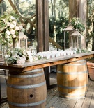 Escort Card Table on Wine Barrels
Photography: Jenny Quicksall Photography
Read More:
http://www.insideweddings.com/weddings/romantic-rustic-wedding-in-malibu-with-jewish-english-traditions/1092/ calamigos ranch wedding, escort card table on wine barrels