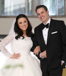 Bride and Groom Link Arms
Photography: Suzanne Delawar Studios
Read More:
http://www.insideweddings.com/weddings/sentimental-destination-wedding-weekend-in-bal-harbour-florida/1001/ bride in long sleeve rivini lace gown, groom in classic tuxedo by tom james