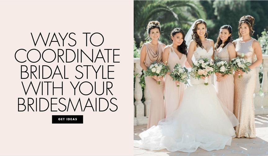 How to Coordinate Your Wedding-Day Look with Your Bridesmaids
Article: How to Coordinate Your Wedding-Day Look with Your Bridesmaids
Photography: Ether %26 Smith
Read More:
http://www.insideweddings.com/news/fashion/how-to-coordinate-your-wedding-day-look-with-your-bridesmaids/4143/ Ways to coordinate bridal style with your bridesmaids wedding ensembles