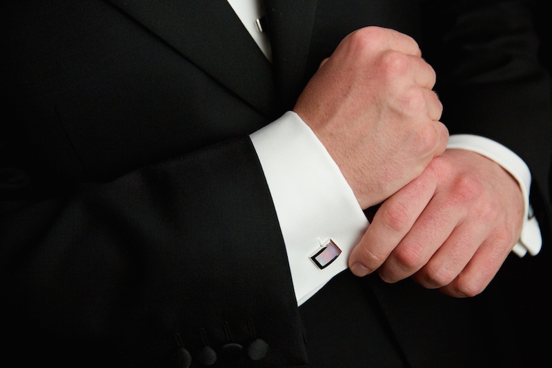 Unique Rectangular Cuff Links
Photography: Bob %26 Dawn Davis Photography
Read More:
http://www.insideweddings.com/weddings/glamorous-ivory-blush-spring-wedding-at-a-private-club-in-chicago/685/ Groom's cufflinks with iridescent pink and silver details