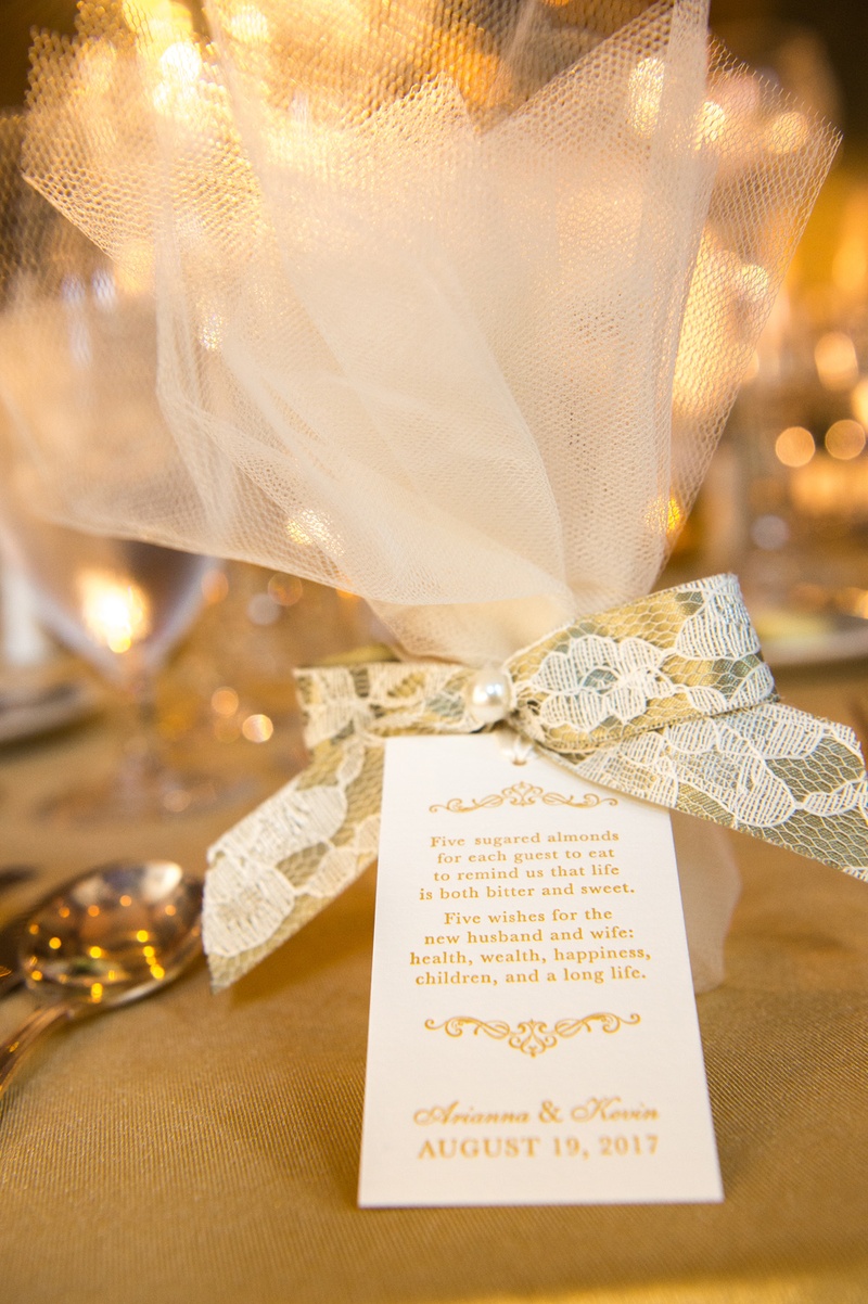 Traditional Greek Wedding Favors
Photography: Carasco Photography
Read More:
http://www.insideweddings.com/weddings/greek-ceremony-hotel-reception-with-gold-color-scheme-in-chicago/1089/ greek wedding favors five sugared almonds for five wishes for the husband and wife