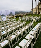 Oceanfront Ceremony Décor
Photography: Lawrence Crandall Photography
Read More:
http://www.insideweddings.com/weddings/white-black-gold-oceanside-wedding-in-california/309/ The Ritz-Carlton, Laguna Niguel hilltop wedding