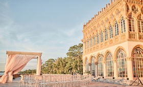 Chuppah with Blush Drapery
Photography: Binaryflips Photography
Read More:
http://www.insideweddings.com/weddings/bayfront-ceremony-garden-courtyard-reception-in-sarasota-florida/1344/ ca' d'van wedding ceremony on porch with blush drapery