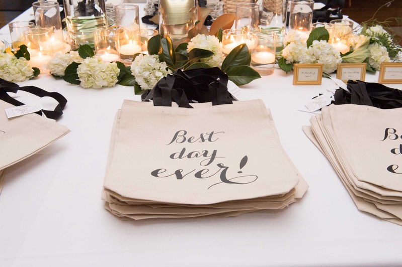 Tote Bags for Favors
Photography: Laurie Bailey Photography
Read More:
http://www.insideweddings.com/weddings/classic-california-wedding-with-outdoor-ceremony-indoor-reception/853/ best day ever tote bags for wedding favors