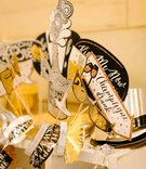 New Year's Eve Photo Booth Props
Photography: Karlisch Photography
Read More:
http://www.insideweddings.com/weddings/traditional-mass-classic-wedding-reception-on-new-years-eve/1261/ wedding reception new year's eve photo booth props signs tiaras hats champagne
