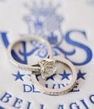 Solitaire Engagement Ring
Photography: Corbin Gurkin Photography
Read More:
http://www.insideweddings.com/weddings/pink-summer-destination-wedding-in-lake-como-italy/321/ Wedding ring and engagement ring on blue hotel logo