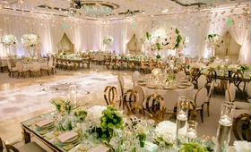 Unique Rose Gold Chairs
Photography: Samuel Lippke Studios
Read More:
http://www.insideweddings.com/weddings/romantic-jewish-wedding-with-lush-ivory-flowers-rose-gold-details/790/ Ballroom wedding reception ivory cream mirror table rose gold chairs green centerpieces