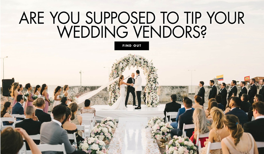 Your Guide to Tipping Wedding Vendors
Article: Your Guide to Tipping Wedding Vendors
Photography: Elizabeth Fogarty
Read More:
http://www.insideweddings.com/news/planning-design/your-guide-to-tipping-wedding-vendors/4247/ are you supposed to tip wedding vendors? your guide to tipping your wedding professionals