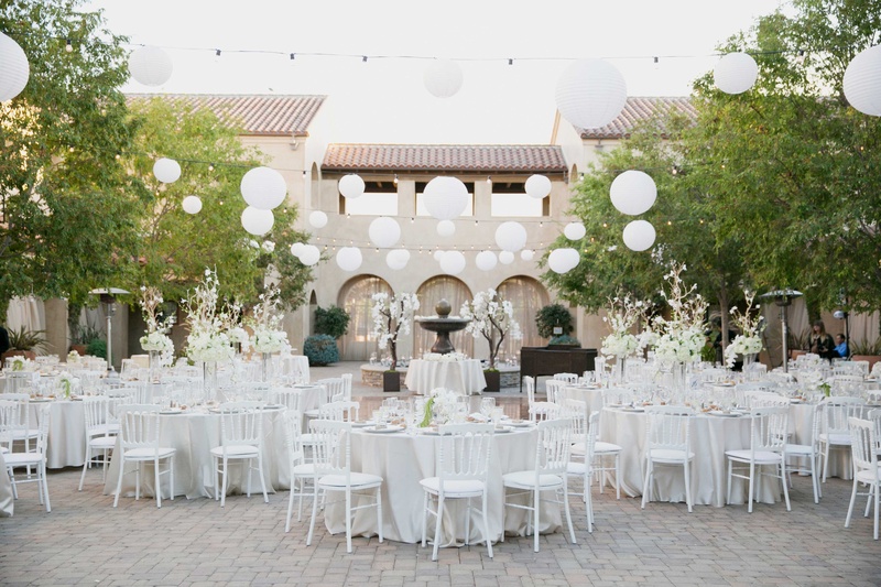 Reception Decor Photos Outdoor Reception With Paper Lanterns