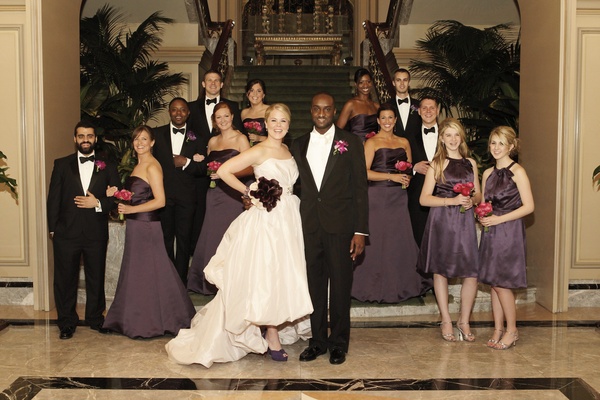 Purple-Hued Timeless Wedding in Chicago, Illinois - Inside