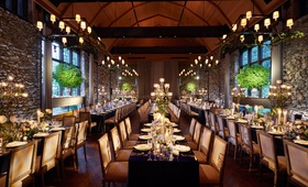 Dinner Party-Inspired Reception
Photography: Christian Oth Studio
Read More:
http://www.insideweddings.com/weddings/sophisticated-jewish-wedding-with-personalized-details-at-a-ny-farm/1175/ wedding reception farm stone walls chandeliers greenery wood chairs long tables intimate seating