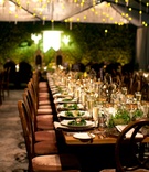 Hunter Pence's Wedding Reception
Photography: Mel Barlow %26 Co.
Read More:
http://www.insideweddings.com/weddings/alexis-cozombolidis-and-hunter-pence/1047/ Alexis Cozombolidis and Hunter Pence wedding reception long tables velvet wood and gold details