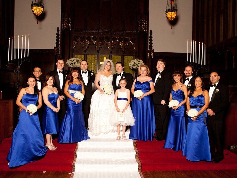 Ceremony Bridal Party Portrait
Photography: Jay Lawrence Goldman Photography
Read More:
http://www.insideweddings.com/weddings/classic-wedding-with-crystal-golden-details-in-beverly-hills/1/ Photograph of couple, bridesmaids, and groomsmen