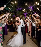 Bride %26 Groom Kiss at Sparkler Exit
Photography: Wedding Photography by Liam
Read More:
http://www.insideweddings.com/weddings/outdoor-destination-wedding-at-an-oceanfront-resort-in-florida/1193/ wedding sparkler exit purple lights on palm trees outdoor wedding florida bride groom kiss