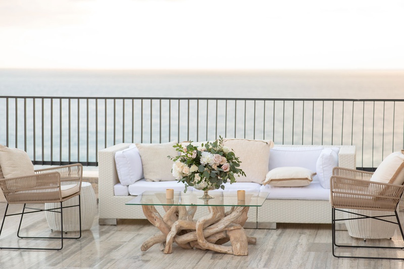 Natural %26 Neutral Wedding Lounge Area
Photography: Collin Pierson Photography
Read More:
http://www.insideweddings.com/weddings/beach-wedding-ceremony-romantic-reception-inspiration-in-cabo/1304/ wedding reception lounge area driftwood coffee table vase with eucalyptus leaves flowers white pink