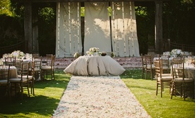 Alfresco Reception Space
Photography: BLR Life Photography and Cinema
Read More:
http://www.insideweddings.com/weddings/summer-wedding-with-neutral-colors-in-napa-california/448/ Ceremony site transformed into reception decor
