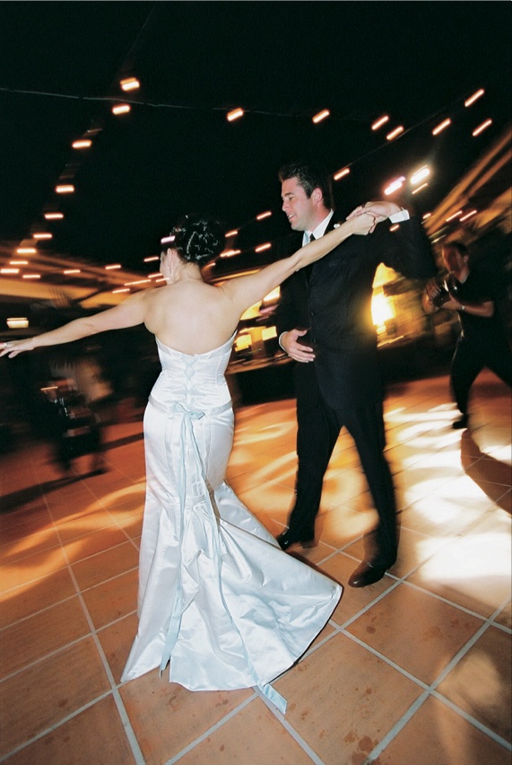 Bride and Groom's First Dance
Photography: Nino Rakichevich Photography
Read More:
http://www.insideweddings.com/weddings/wedding-with-cinderella-theme-in-santa-barbara-california/61/ Newlyweds first dance on terra cotta floor