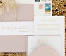 Blush & Gold Invitation Suite