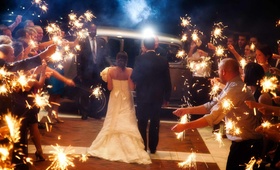 Vintage Getaway Car
Photography: Walters %26 Walters
Read More:
http://www.insideweddings.com/weddings/classic-country-club-wedding-in-north-carolina/423/ Bride and groom walk through sparkler exit