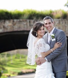 Bride and Groom from Florida
Photography: Regina Hyman Photography
Read More:
http://www.insideweddings.com/weddings/a-fairy-tale-outdoor-wedding-in-florida-inspired-by-tuscany/627/ Woman in lace wedding dress and man in grey suit