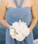 Ivory Bridesmaid Bouquet
Photography: Adam Barnes
Read More:
http://www.insideweddings.com/weddings/rustic-inspired-waterfront-wedding-in-small-town-maryland/592/ Nosegay of white peonies and dusty miller