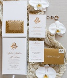 White %26 Gold Invitation Box
Photography: Michael Segal Photography
Read More:
http://www.insideweddings.com/weddings/stunning-outdoor-ocean-view-wedding-at-tuscan-style-villa-in-malibu/1380/ luxury wedding invitation box with monogram gold return envelope rsvp card rings orchid