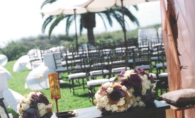 Alfresco Ceremony Altar
Photography: Elizabeth Messina
Read More:
http://www.insideweddings.com/weddings/cozy-seaside-celebration-in-santa-barbara-california/173/ Inside view of the ceremony structure