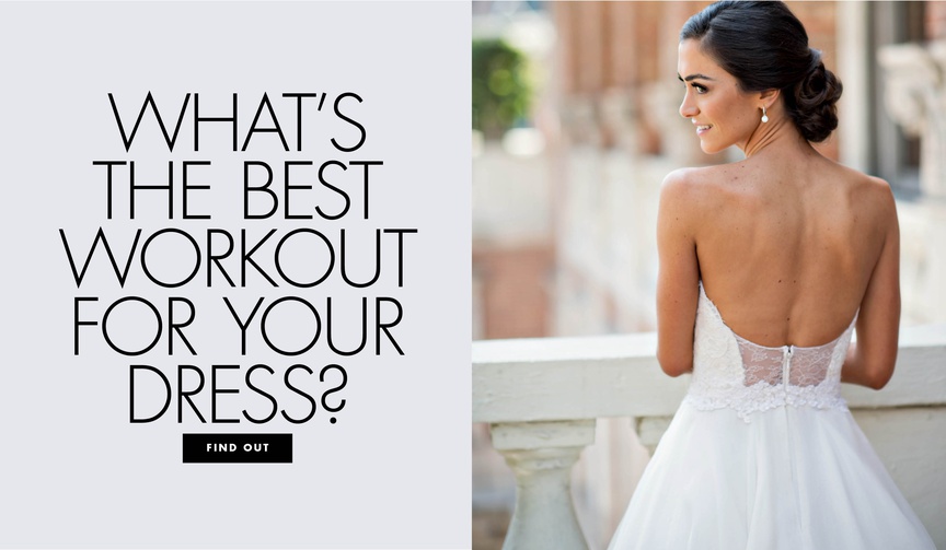 Wedding Workouts for Brides
Article: Find the Right Workout for Your Wedding Dress
Photography: Laurie Bailey Photography
Read More:
http://www.insideweddings.com/news/beauty/find-the-right-workout-for-your-wedding-dress/4702/ what's the best workout for your wedding dress bridal workout routines