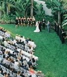 Santa Barbara Ceremony
Photography: Yvette Roman Photography
Read More:
http://www.insideweddings.com/weddings/sophisticated-black-white-wedding-in-santa-barbara-california/113/ Simple outdoor ceremony decorations