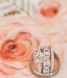 Sparkling Diamond Ring %26 Bands
Photography: Christine Bentley Photography
Read More:
http://www.insideweddings.com/weddings/a-rustic-elegant-barn-wedding-in-santa-barbara-california/980/ Wedding ring four prong pave band eternity band wedding rings inside groom's band