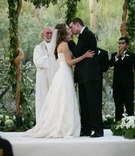 Outdoor Ceremony Kiss
Photography: Lyn Sims Photographer
Read More:
http://www.insideweddings.com/weddings/glamorous-fall-wedding-with-garden-touches-in-tucson-arizona/258/ Bride and groom kissing as husband and wife