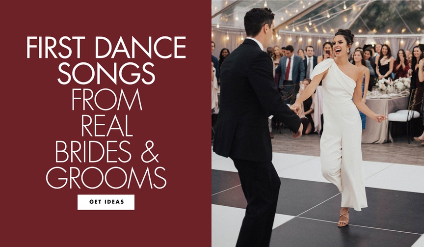 first dance songs from real brides and grooms first dance song ideas 2019 inside weddings couples