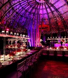 Towering Acrylic Centerpieces
Photography: Jai Girard Photography
Read More:
http://www.insideweddings.com/weddings/incredible-indian-wedding-celebration-in-chicago-illinois/516/ Grand ballroom reception hall with unique candles