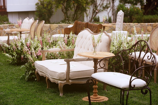 Wrought Iron Benches Tufted Couches Chairs Intimate Ceremony Wrought Iron Benches Tufted Couches Chairs Intimate Ceremony