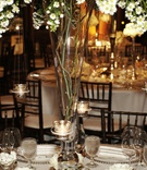 Votive Candle Holders
Photography: KingenSmith
Read More:
http://www.insideweddings.com/weddings/romantic-all-white-celebration-in-chicago-illinois/315/ Candles suspended from Monte Casino centerpiece