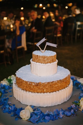 Layered Italian Wedding Cake Of Crunchy Pastry And Custard Layered Italian Wedding Cake Of Crunchy Pastry And Custard