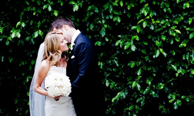 Malibu Bride %26 Groom
Photography: Docuvitae
Read More:
http://www.insideweddings.com/weddings/canadian-american-wedding-in-malibu-california/393/ Bride and groom in front of hedge at wedding