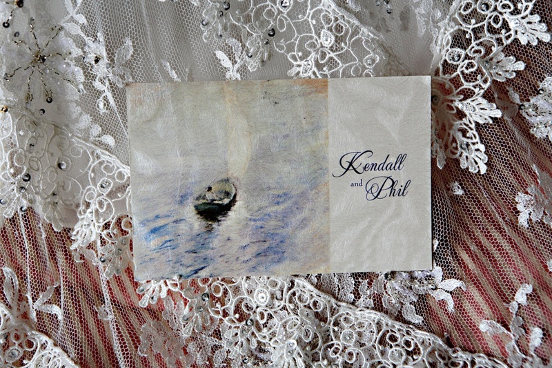 Wedding Invitation
Photography: Marie Labbancz Photography
Read More:
http://www.insideweddings.com/weddings/elegant-spring-wedding-at-the-pennsylvania-academy-of-the-fine-arts/176/ The inside of a wedding invitation bears the reproduction of a painting