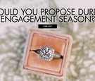 The Pros and Cons of Proposing During Engagement Season
Article: The Pros and Cons of Proposing During Engagement Season
Photography: Abby Jiu Photography
Read More:
http://www.insideweddings.com/news/planning-design/the-pros-and-cons-of-proposing-during-engagement-season/4088/ Should you propose during engagement season wedding jewelry