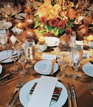 Cinderella-Themed Tablescape
Photography: Nino Rakichevich Photography
Read More:
http://www.insideweddings.com/weddings/wedding-with-cinderella-theme-in-santa-barbara-california/61/ Fall inspired reception table with favors