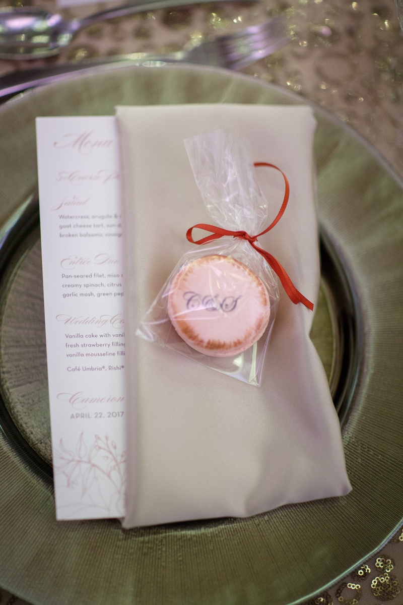 Monogrammed Macarons
Photography: Victoria Angela Photography
Read More:
http://www.insideweddings.com/weddings/church-ceremony-modern-elegant-reception-in-orlando-florida/1099/ monogram macarons for weddings favors