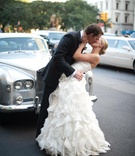 Classic Wedding Car
Photography: Gruber Photographers
Read More:
http://www.insideweddings.com/weddings/contemporary-fall-wedding-at-the-new-york-public-library/358/ Bride and groom kiss in front of classic car in NYC